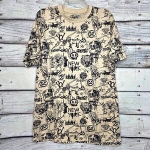 Eight Brand Graphic Street Art T Shirt Beige XL
